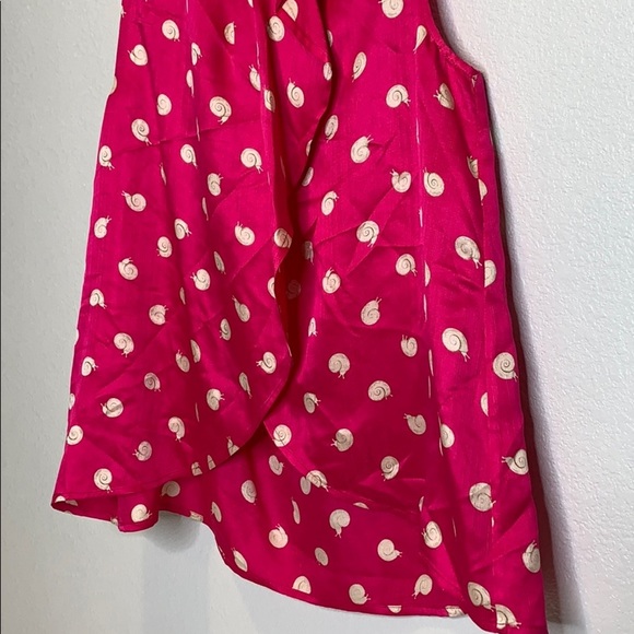 Postmark Anthropologie silk snail ruffle sleeveless top - Picture 5 of 6